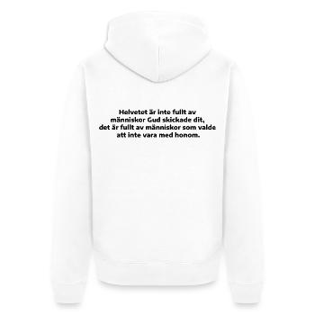 Choix humain - Veste à capuche bio Premium Unisexe - blanc - Dos - Thijin (182cm)