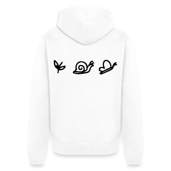 cute - Veste à capuche bio Premium Unisexe - blanc - Dos - Thijin (182cm)