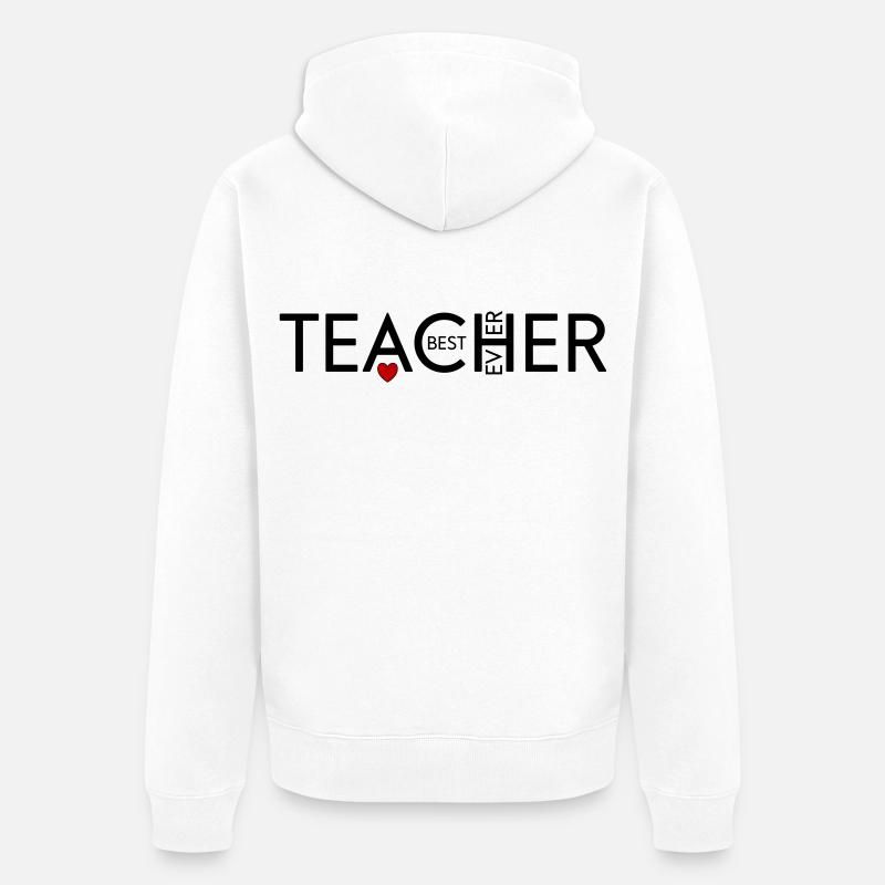 Enseignant - Veste à capuche bio Premium Unisexe - blanc