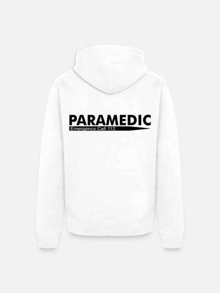 Paramedic Emergency Call 112 - Unisex Premium Organic Zip Hoodie - white