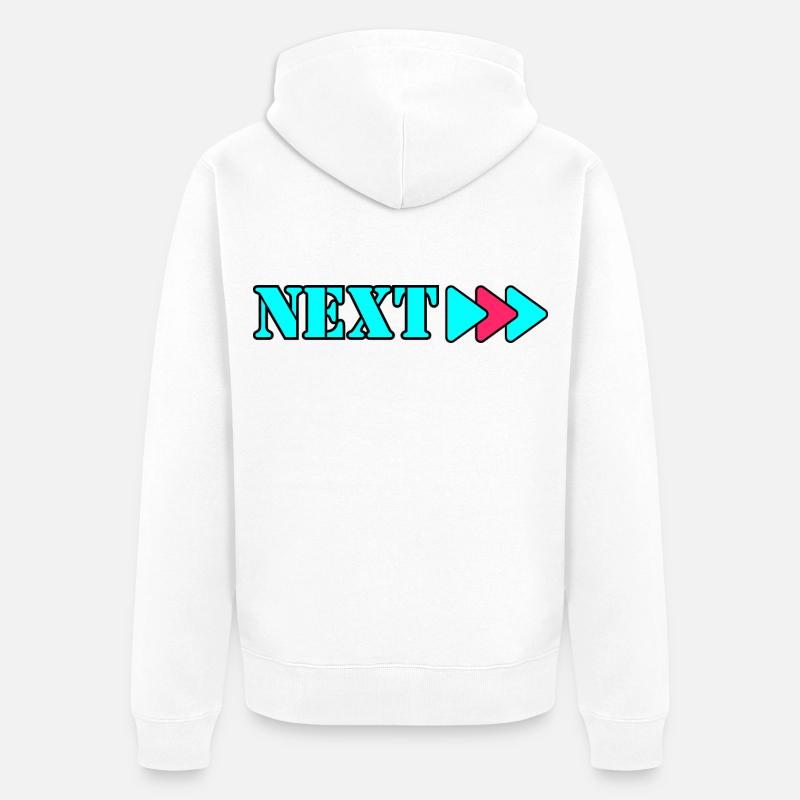 NEXT - Veste à capuche bio Premium Unisexe - blanc