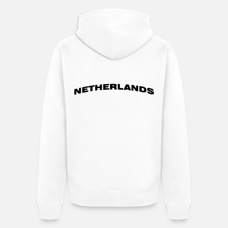 Pays-Bas - Veste à capuche bio Premium Unisexe - blanc