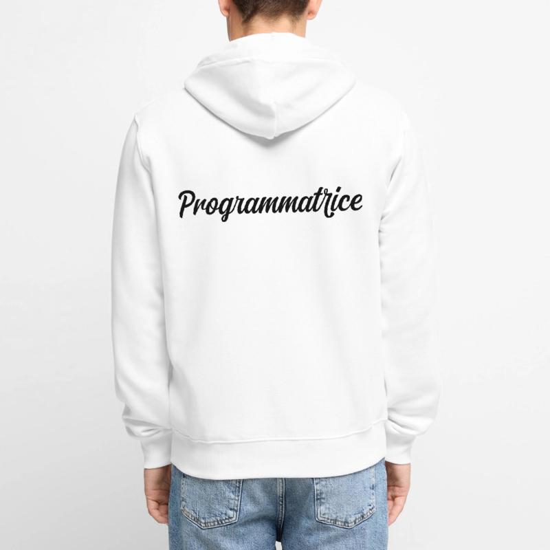 Programmatrice Informatique Code Développeuse Web Veste à capuche bio Premium Unisexe