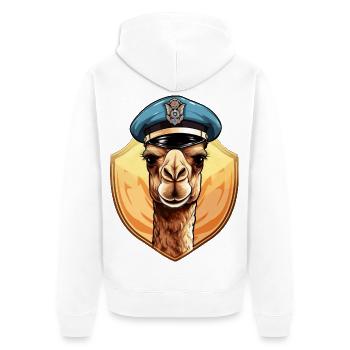 Chameau de la police - Veste à capuche bio Premium Unisexe - blanc - Dos - Thijin (182cm)