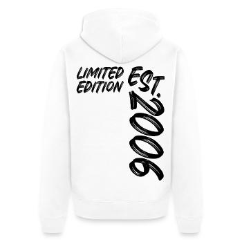 Édition limitée est. 2006 - Veste à capuche bio Premium Unisexe - blanc - Dos - Thijin (182cm)