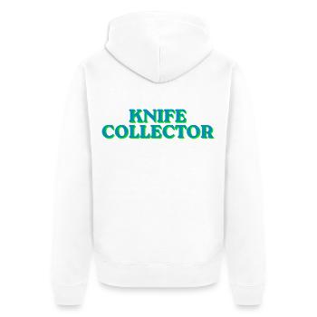 Blade Collector Neon Look - Unisex Premium Organic Zip Hoodie - white - Back - Thijin (182cm)