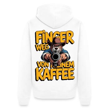 Lâche mon café - Veste à capuche bio Premium Unisexe - blanc - Dos - Thijin (182cm)