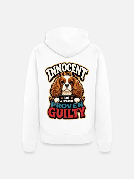 Kavallerier King Charles Spaniel - Unisex Premium Bio Zip Hoodie - Weiß