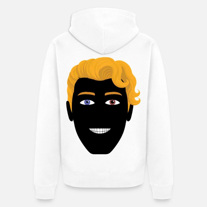 HETEROCHROMIA EYES #2 - nice people - Veste à capuche bio Premium Unisexe - blanc