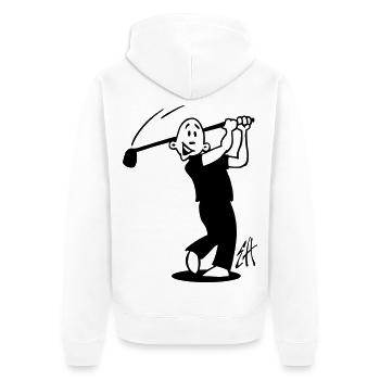 Golf - Veste à capuche bio Premium Unisexe - blanc - Dos - Thijin (182cm)