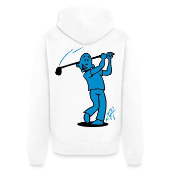 Golf - Veste à capuche bio Premium Unisexe - blanc - Dos - Thijin (182cm)
