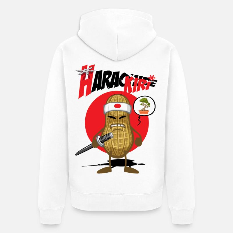 Arachide kiri - Veste à capuche bio Premium Unisexe - blanc