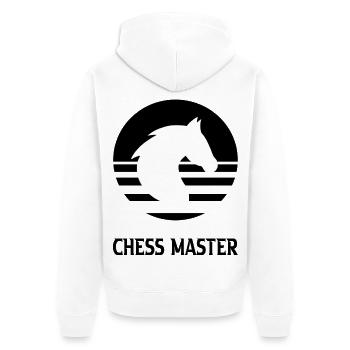 Chess - Veste à capuche bio Premium Unisexe - blanc - Dos - Thijin (182cm)