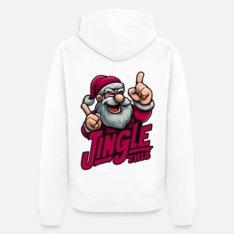 Jingle This - Veste à capuche bio Premium Unisexe - blanc