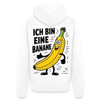 Costume de banane Fruit Bananes Bananes Fruit de Carnaval - Veste à capuche bio Premium Unisexe - blanc - Dos - Thijin (182cm)