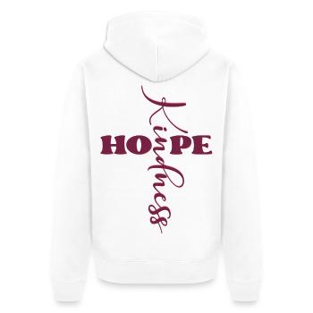 CROIX SYMBOLE CHRÉTIENNE - Veste à capuche bio Premium Unisexe - blanc - Dos - Thijin (182cm)