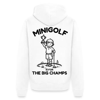 -golf pour enfants - Veste à capuche bio Premium Unisexe - blanc - Dos - Thijin (182cm)