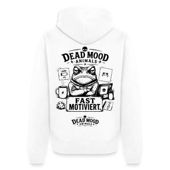 Geschenk für Kollegen und Sarkasmus-Fans - Unisex Premium Bio Zip Hoodie - Weiß - Hinten - Thijin (182cm)