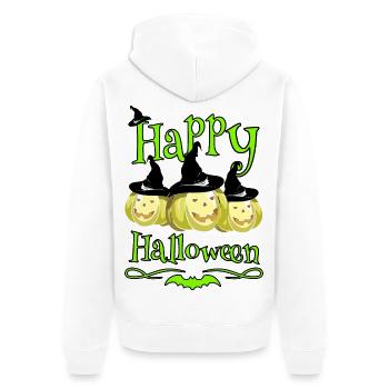 Halloween - Unisex Premium Bio Zip Hoodie - Weiß - Hinten - Thijin (182cm)