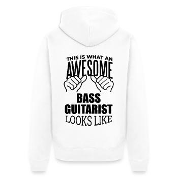 Basse Basse Basse Basse Guitare - Veste à capuche bio Premium Unisexe - blanc - Dos - Thijin (182cm)