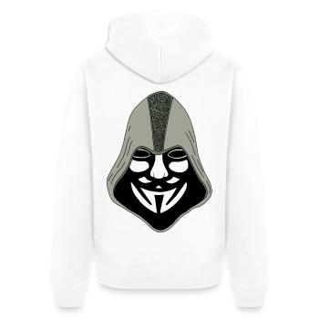 Anonyme - Veste à capuche bio Premium Unisexe - blanc - Dos - Thijin (182cm)
