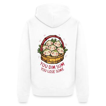 Vous dim sum, vous en perdez - Veste à capuche bio Premium Unisexe - blanc - Dos - Thijin (182cm)