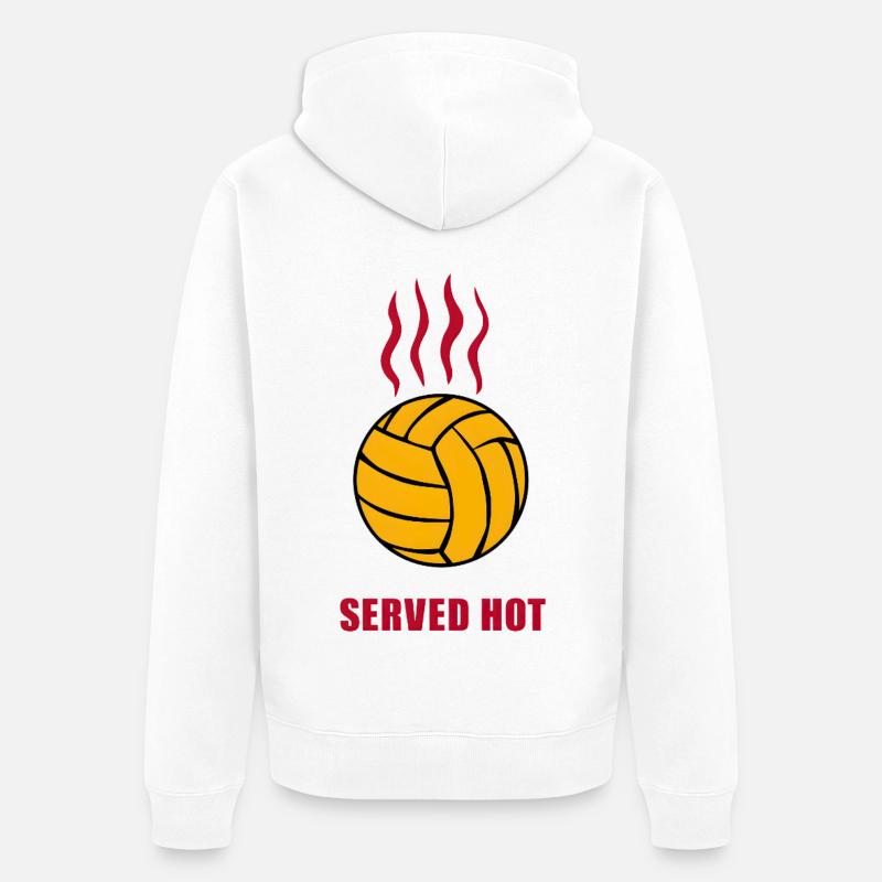 Servi chaud - Veste à capuche bio Premium Unisexe - blanc