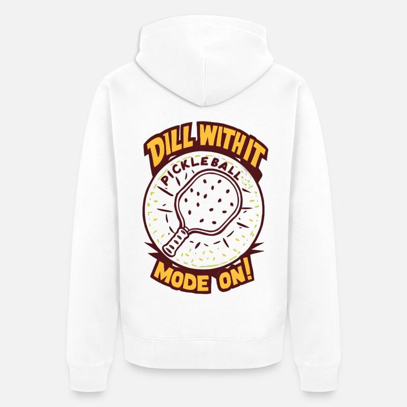 De l’aneth avec - Veste à capuche bio Premium Unisexe - blanc