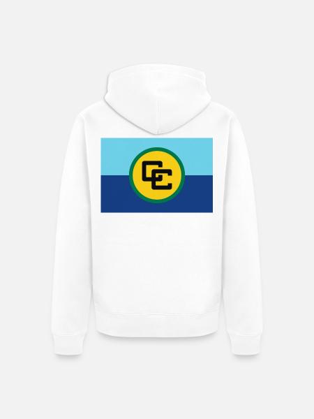 CARICOM Karibische Gemeinschaft – Flagge - Unisex Premium Bio Zip Hoodie - Weiß