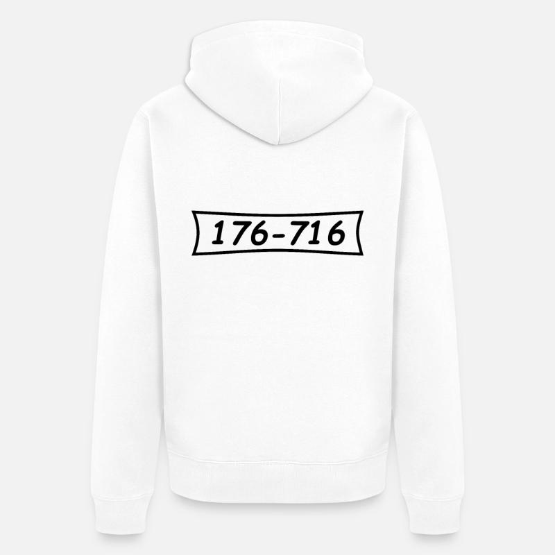 Panzerknacker numéro 176 716 - Veste à capuche bio Premium Unisexe - blanc
