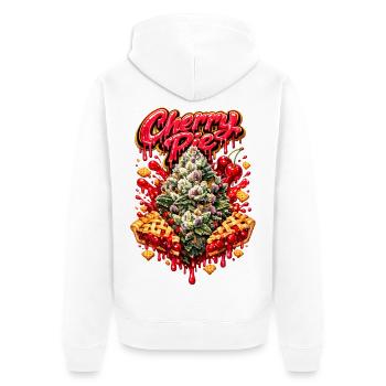 Cherry Pie Graffiti Print - Veste à capuche bio Premium Unisexe - blanc - Dos - Thijin (182cm)