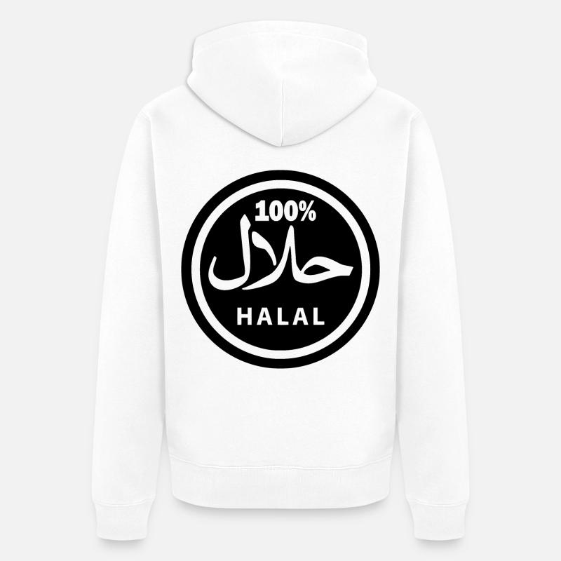 Halal - Veste à capuche bio Premium Unisexe - blanc
