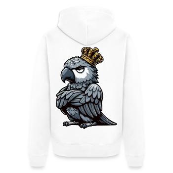 African grey parrot parrot owner parrot keeper - Unisex Premium Organic Zip Hoodie - white - Back - Thijin (182cm)