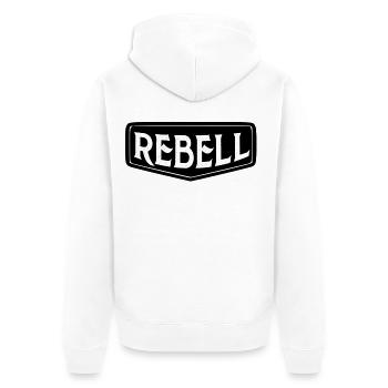 rebelle dieb rowdy rebelle bandit hustler gang crime - Veste à capuche bio Premium Unisexe - blanc - Dos - Thijin (182cm)