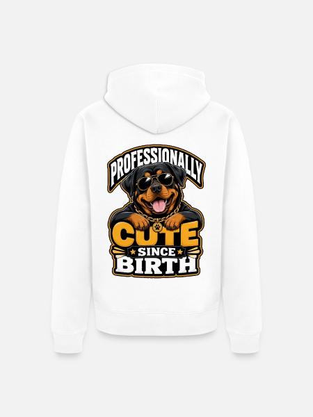 Rottweiler - Unisex Premium Bio Zip Hoodie - Weiß