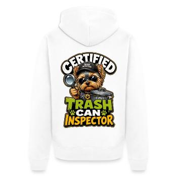 Yorkshire Terrier - Unisex Premium Bio Zip Hoodie - Weiß - Hinten - Thijin (182cm)