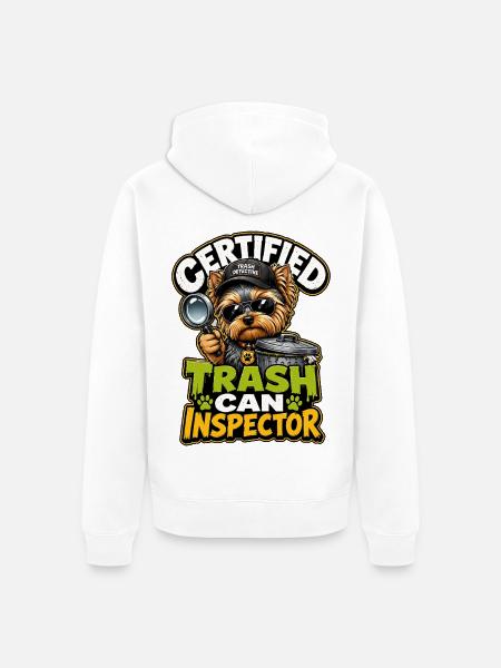 Yorkshire Terrier - Unisex Premium Bio Zip Hoodie - Weiß