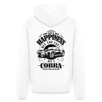 AC Cobra Drôle Dire Cadeau Bonheur Acheter - Veste à capuche bio Premium Unisexe - blanc - Dos - Thijin (182cm)