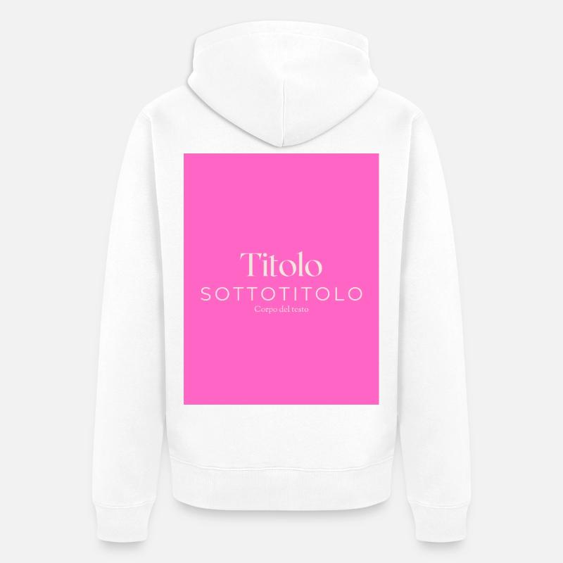 Titre Deux - Veste à capuche bio Premium Unisexe - blanc