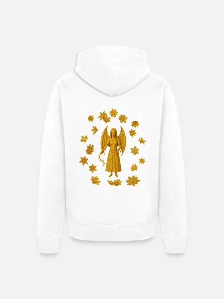 Sommer Edition Vampir-Dämonin - Unisex Premium Bio Zip Hoodie - Weiß