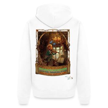 Ameise MALÚ Geige Violine Orchester Kinder Pop Art - Unisex Premium Bio Zip Hoodie - Weiß - Hinten - Thijin (182cm)