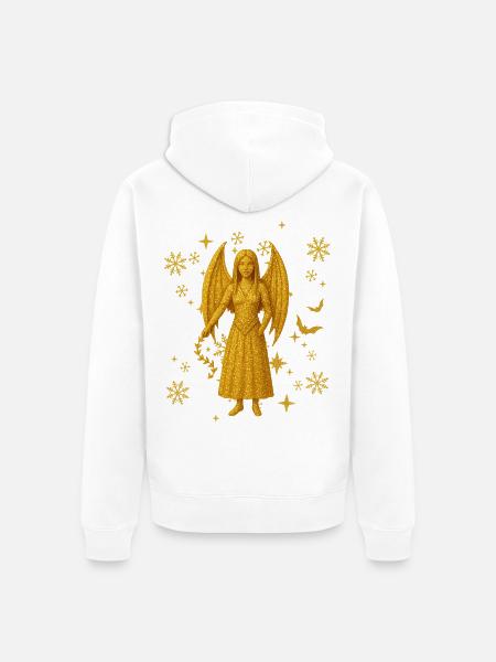 Vampir-Dämonin Edition Winter - Unisex Premium Bio Zip Hoodie - Weiß