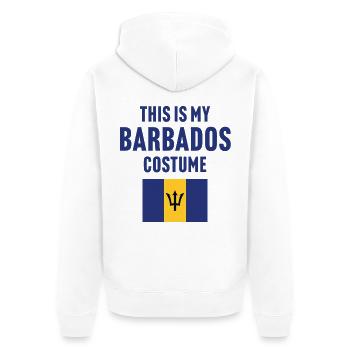 C’est mon costume de la Barbade - Veste à capuche bio Premium Unisexe - blanc - Dos - Thijin (182cm)