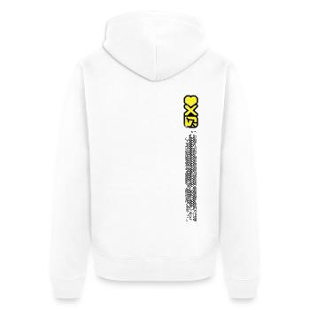 Love Ride Design Fahrrad Fahrrad Geschenk - Unisex Premium Bio Zip Hoodie - Weiß - Hinten - Thijin (182cm)