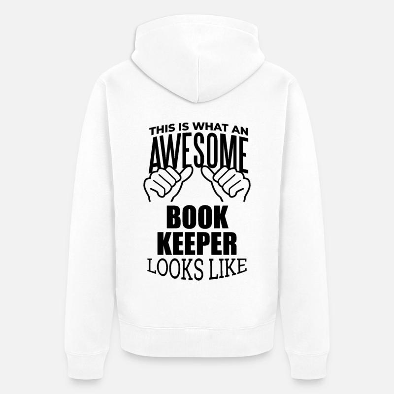 comptable - Veste à capuche bio Premium Unisexe - blanc