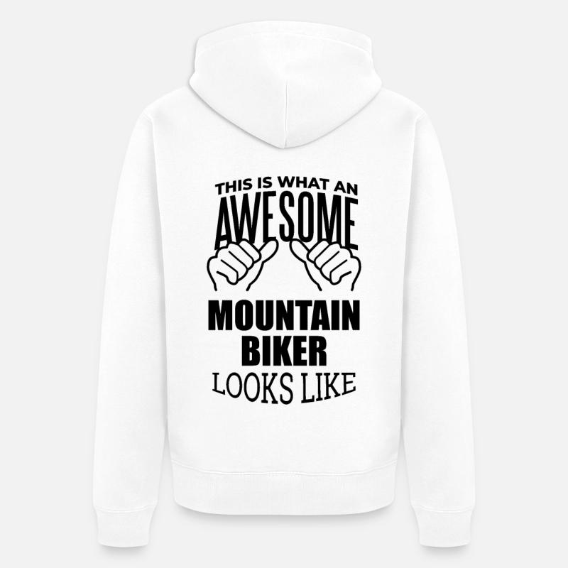 VTT - Veste à capuche bio Premium Unisexe - blanc