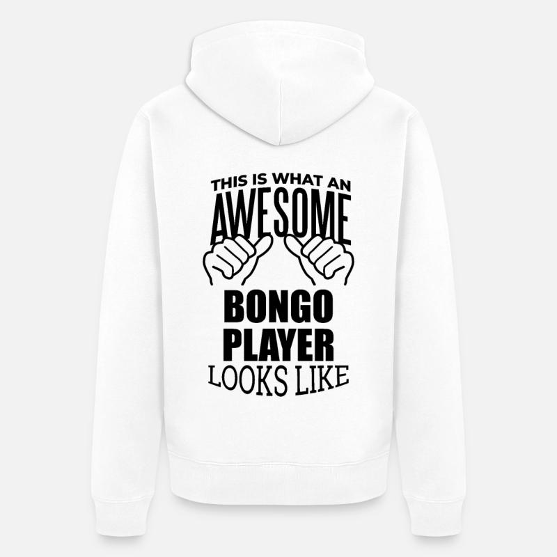 Bongo - Veste à capuche bio Premium Unisexe - blanc