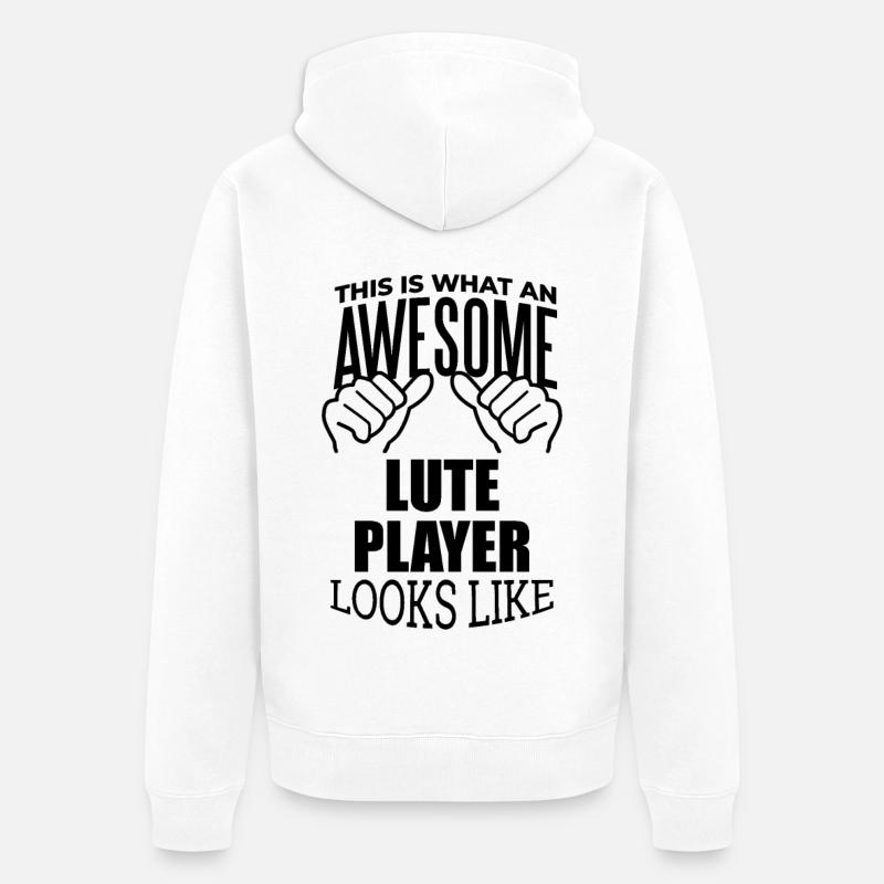 Luth - Veste à capuche bio Premium Unisexe - blanc