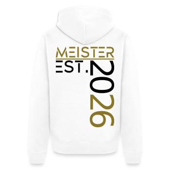 Master est. 2026 - Veste à capuche bio Premium Unisexe - blanc - Dos - Thijin (182cm)