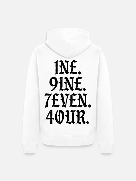 Millésime 1974 - Veste à capuche bio Premium Unisexe - blanc
